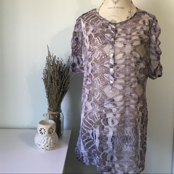New York & Company Tops - New York & Co Sheer Blouse